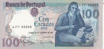 Portugal 100 Escudos - Manuel Barbosa Du Bocage - 24-02-1981 - Serial AJC