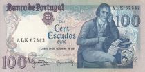 Portugal 100 Escudos - Manuel Barbosa Du Bocage - 24-02-1981 - Serial ALK