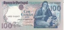 Portugal 100 Escudos - Manuel Barbosa Du Bocage - 24-02-1981 - Serial AMD