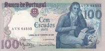 Portugal 100 Escudos - Manuel Barbosa Du Bocage - 24-02-1981 - Serial AVN