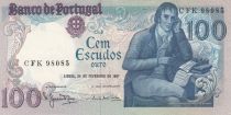 Portugal 100 Escudos - Manuel Barbosa Du Bocage - 24-02-1981 - Serial CFK