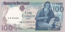 Portugal 100 Escudos - Manuel Barbosa Du Bocage - 24-02-1981 - Serial SB