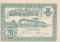 Portugal 20 Centavos - Arcos de Valderez - Hospital de S. José - 1917