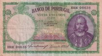 Portugal 20 Escudos -  Antonio luiz de Menezes - 1941