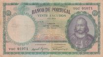 Portugal 20 Escudos - Antonio luiz de Menezes - Serial YGC - 1959