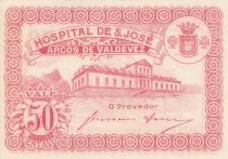 Portugal 50 Centavos - Arcos de Valderez - Hospital de S. José - 1917