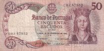 Portugal 50 Escudos - Reine Isabella - 28-02-1964 -  Séries et signatures variées