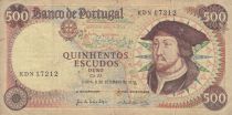 Portugal 500 Escudos - D. Joao II - 06-09-1966 - Serial KDN