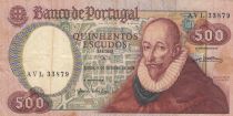 Portugal 500 Escudos - Francisco Sanches - Braga - 04-10-1979 - Serial AVL