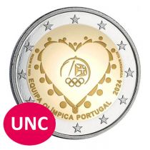 Portugal Le Portugal aux JO Paris 2024 - 2 euros commémo. UNC 2024