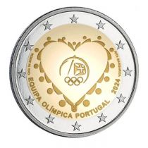 Portugal Portugal at the Olympic Games Paris 2024 - 2 euros commémo. UNC 2024