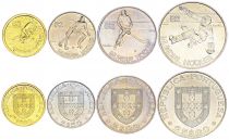 Portugal Set of 4 Coins - 2.5, 5, 25 Escudos - Hockey Championship - 1982