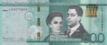 République dominicaine 500 Pesos - Héros de la nation - 2023 (2024) - Série LH