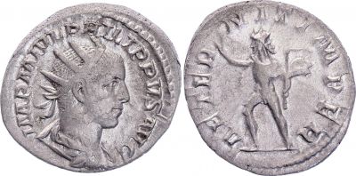 Coin Roman Empire Antoninianus, Philip II (247-249) - AETERNIT IMPER