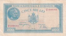 Romania 5000 Lei - Trajan & Decebal - 02-05-1944 - Serial D.2 - P.56