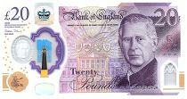 Royaume-Uni 20 Pounds - Charles III - Sir Winston Churchill - Palais de Westminster - Polymer - 2023 (2024)