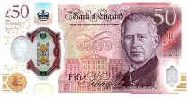 Royaume-Uni 50 Pounds - Charles III - Alan Turing - Polymer - 2023 (2024)