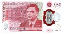 Royaume-Uni 50 Pounds Elisabeth II - Allan Turing - 2020 (2021) - Neuf