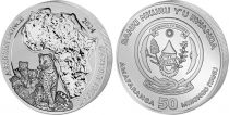 Rwanda 50 Amafaranga  Leopard - Silver Oz 2024