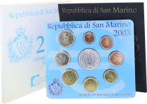 Saint-Marin Coffret BU Euro 2003 - Saint Marin (Indépendance  tolérance et liberté)