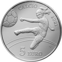 Saint-Marin Football féminin (Calcio) - 5 Euros Argent 2021