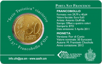 Saint-Marin Porta San Francesco - 50 centimes 2012 Coincard + Timbre