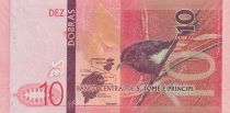 Saint Thomas and Prince 10 Dobras - Butterfly - Bird - 23-12-2020 - Serial AB