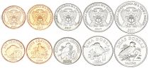 Saint Thomas and Prince Set of 5 Coins - 2017 - AU