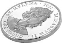 Sainte Hélène 200 ans de la Mort de Napoléon - 1 Pound Argent Sainte-Hélène 2021