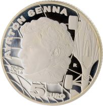 San Marino 20 years since the death of Ayrton Senna - 5 Euros Silver 2014 - Rare