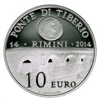 San Marino 2000 years of Tiberio\'s bridge Rimini - 10 Euros Silver 2014