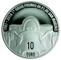 San Marino 35 years of the Imola F1 Grand Prix - 10 Euros Silver 2016