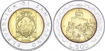 San Marino 500 Lira - 1998 - Fortifications - Second round