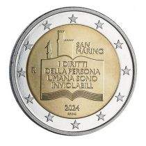 San Marino 50th anniversary of the Declaration of the Rights of Citizens - 2 Euros Commémo 2024