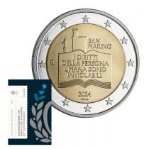 San Marino 50th anniversary of the Declaration of the Rights of Citizens - 2 Euros Commémo 2024