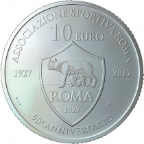 San Marino 90 years of AS Roma - 10 Euros Silver 2017