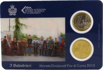 San Marino Miniset 2 coins 2013 - I Balestrieri - FDC in blister pack