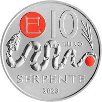 San Marino Snake - 10 Euros Colour 2023 - Chinese Astrology