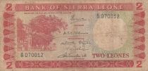 Sierra Leone 2 Leones - Palace of justice - Village - 1970