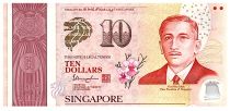 Singapore 10 Dollars, E.Y. bin Ishak - 50 years of Nation-Building - Opportunities - Polymer - 2015