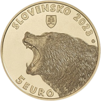 Slovakia 5 Euros 2022 - The brown bear