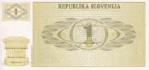 Slovenia 1 Tolar - Mountain - 1990 - Serial AP - UNC - P.1