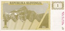 Slovenia 1 Tolar - Mountain - 1990 - Serial AP - UNC - P.1