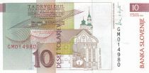 Slovenia 10 Tolarjev, Primoz Trubor - Ursuline Church  -1992 - Serial GM