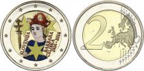 Slovenia 2 Euros - Barbara Celiska - Colorised - 2014