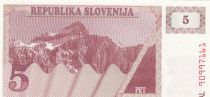 Slovenia 5 Tolar - Mountain - 1990 - Serial AL