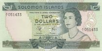 Solomon Islands 2 Dollars  - Elizabeth II - Fishing - Serial A/1 - 1977