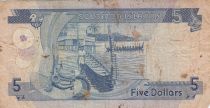 Solomon Islands 5 Dollars - Elizabeth II - Boat, mask - 1977