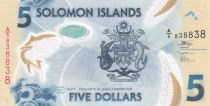 Solomon Islands 5 Dollars - Fishermen - 2022 - Serial A5