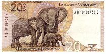 South Africa 20 Rand - Nelson Mandela - Elephants, rings - 2023 - Letter B